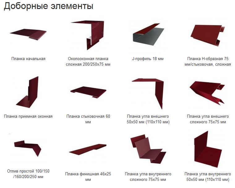 Доборные элементы Доборные элементы